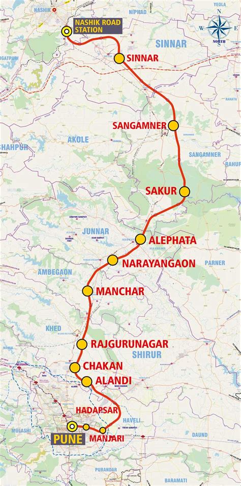 Pune Railway Map