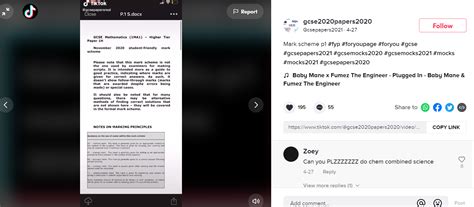 GCSEs and A Levels 2021: Warning over 'unacceptable' Tiktok GCSE paper trading | Tes