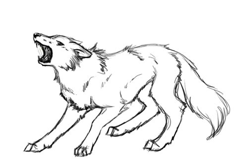 Angry Wolf Drawing at GetDrawings | Free download