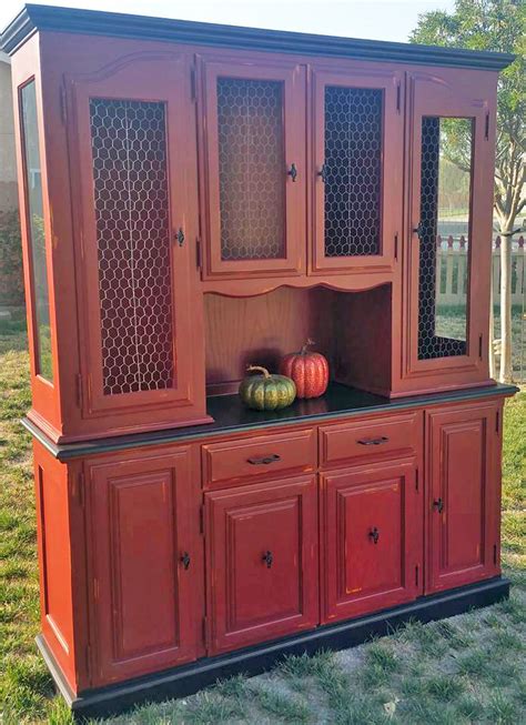 Tuscan Red Hutch | General Finishes Design Center