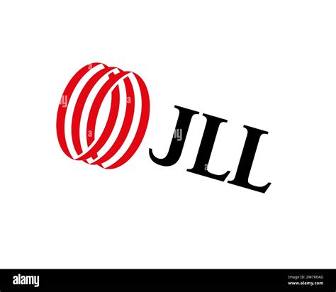 JLL company, rotated logo, white background B Stock Photo - Alamy