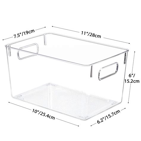 Clear Plastic Storage Organizer Bins - homsleys