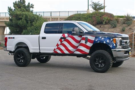 American Flag & Eagle Truck Wrap | Visual Horizons Custom Signs