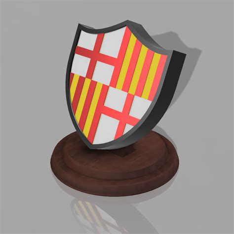 STL file SHIELD BARCELONA SPORTING CLUB 1925 🛡️・3D printing idea to download・Cults