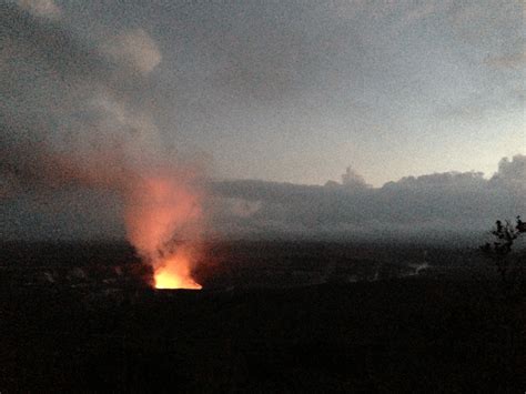 Halemaumau Crater erupts - January 2014 | Hawaii Reporter