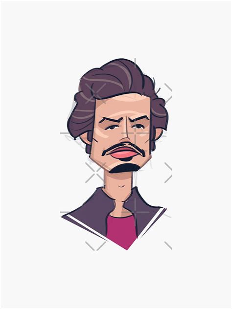 "La Quica - Narcos Character" Sticker by PosterpartyCo | Redbubble