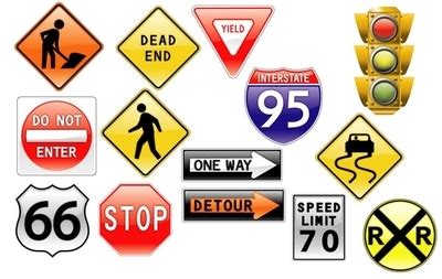 road signs & traffic light Free Vector Download | FreeImages