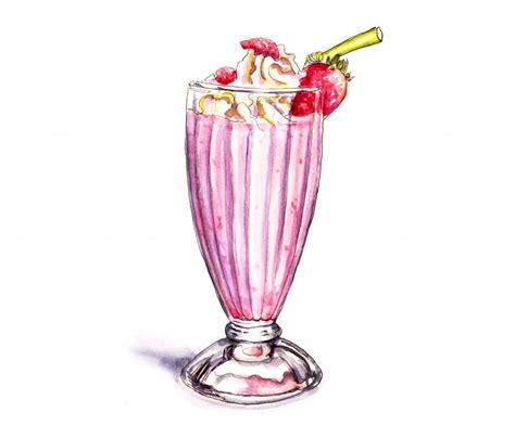 Memories Of A Strawberry Milkshake ~ Doodlewash®