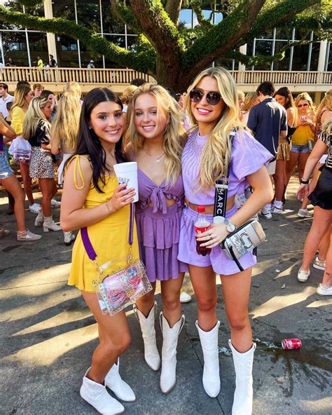 College game day outfits, lsu game day outfit ideas | Tcu gameday ...