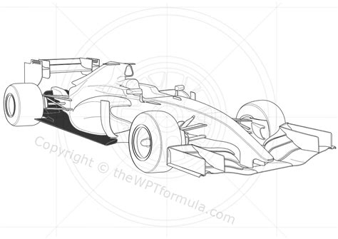 Formula 1 Race Car Line Drawing Charming Formula 1 Ca - vrogue.co