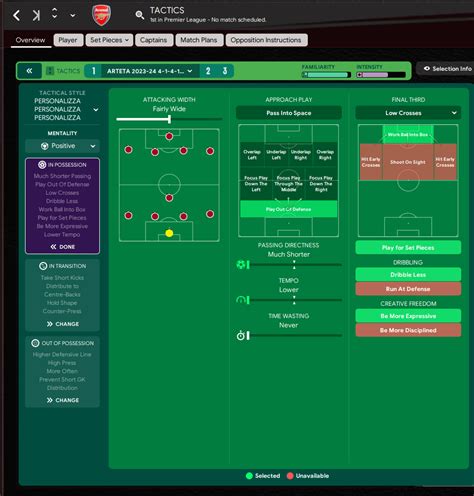 Mikel Arteta 4-1-4-1 & 4-3-3 (FM23 Tactics) Arsenal | FM Scout