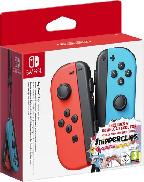 Nintendo Switch Joy-Con Pair Special Bundle (Neon Red / Neon Blue ...