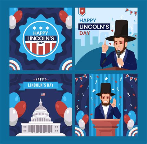 Abraham Lincoln Day Poster Illustration Design 23915542 Vector Art at Vecteezy