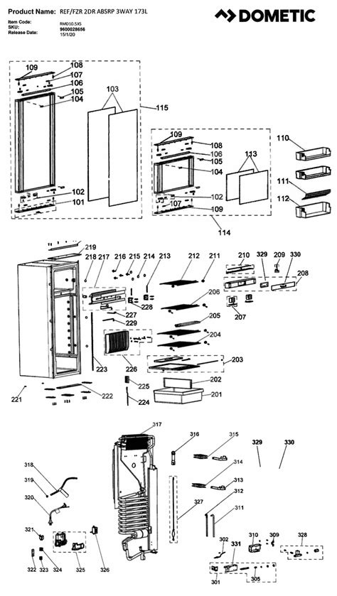 Dometic Rv Refrigerator Parts List