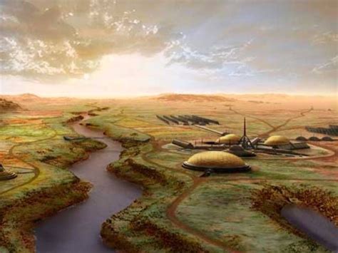 How We Will Terraform Mars | Fantasy landscape, Mars colony, Space art