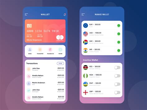 Wallet App by MindInventory UI/UX for MindInventory on Dribbble