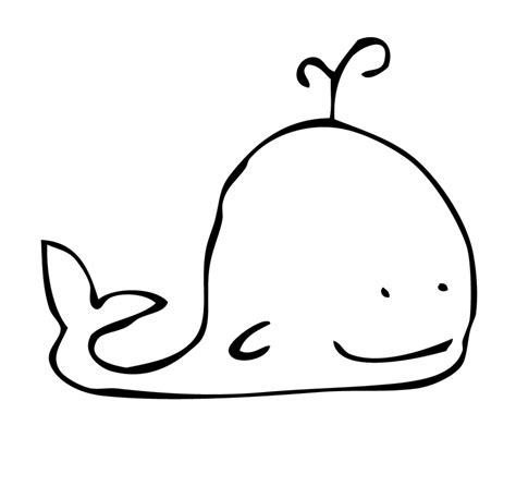 Simple Whale Drawing | Free download on ClipArtMag