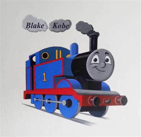 Mural of Thomas the Tank Engine. Done for a client. | Fantasy artwork ...