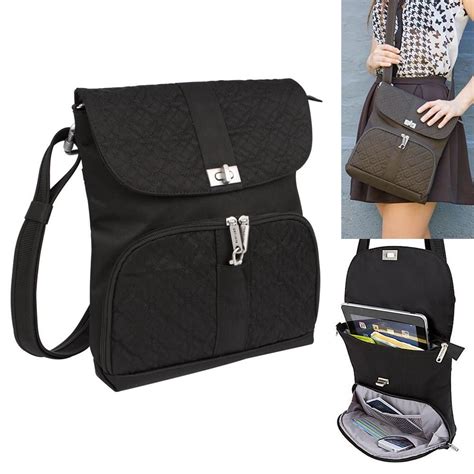 Travelon RFID Anti Theft Shoulder Handbag Purse Lady Messenger Bag ...