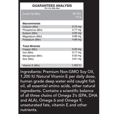 Omega Xl Ingredients Label - Juleteagyd