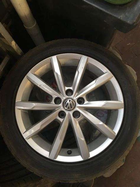 Wheel & Tyre Sets - 4 x Original VW Polo TSI Rims and Tyres was listed ...