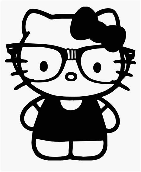 Hello Kitty Clipart Black And White - Design Daritinha