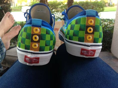 Check out these hand painted Sonic the Hedgehog shoes » SEGAbits - #1 Source for SEGA News