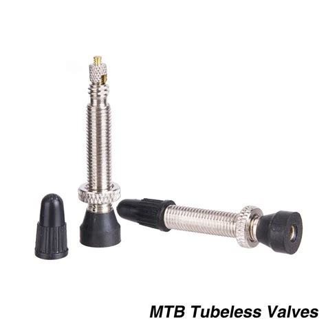 Bicycle Vacuum Presta Stainless Steel Valve 45mm MTB Road Bike No Tubes Tubeless Presta ...