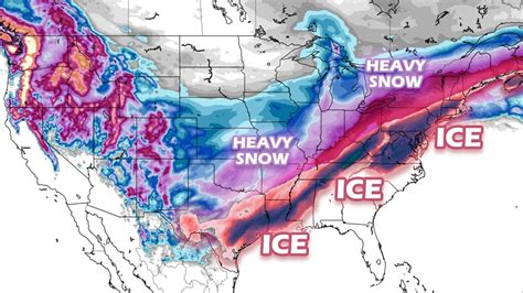 WINTER STORM TABITHA AND URI UPDATE | Less snow in the south, more snow in Ohio Valley - YouTube