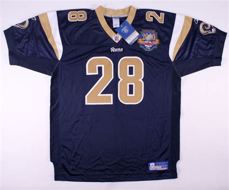 Marshall Faulk Signed Rams Jersey with Super Bowl XXXIV Patch (JSA COA ...