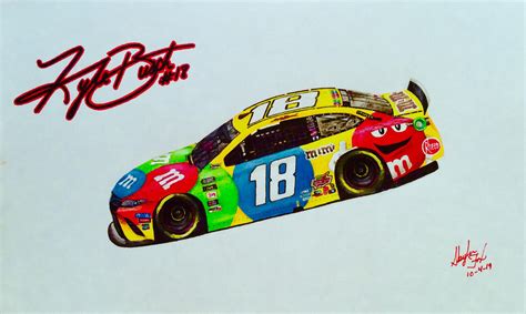 Drawing I made of Kyle Busch’s 2019 car. Anyone else draw NASCAR cars ...