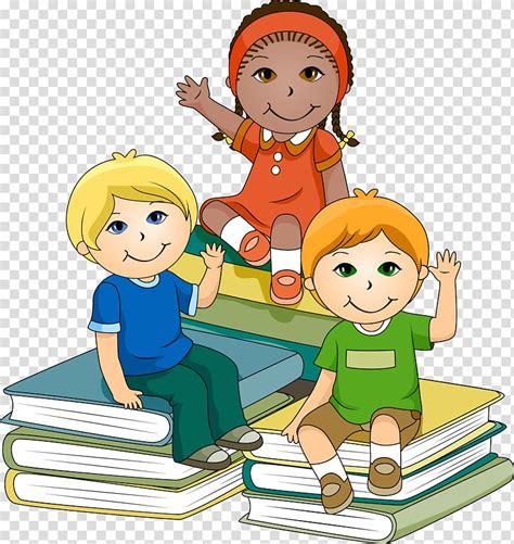 Child Learning Pre-school , Child Reading Cartoon transparent background PNG clipart | HiClipart