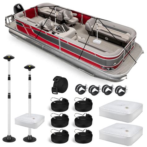 Buy Fuprosico Pontoon Boat Cover Support System, Adjustable Telescopic Boat Cover Support Poles ...