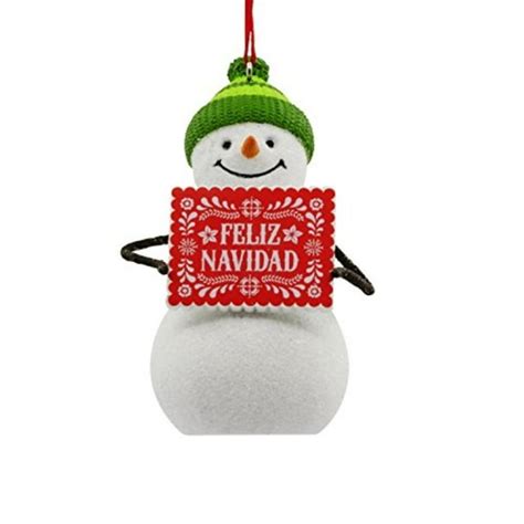 Hallmark VIDA Snowman Spanish Christmas Ornament - Walmart.com - Walmart.com