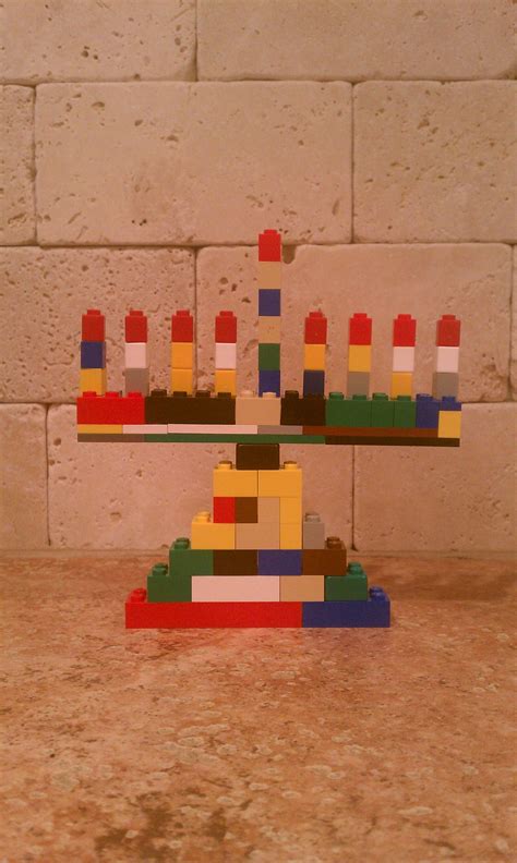 Lego Menorah designed by my 8-year old son. | Hanukkah crafts, Hanukkah ...