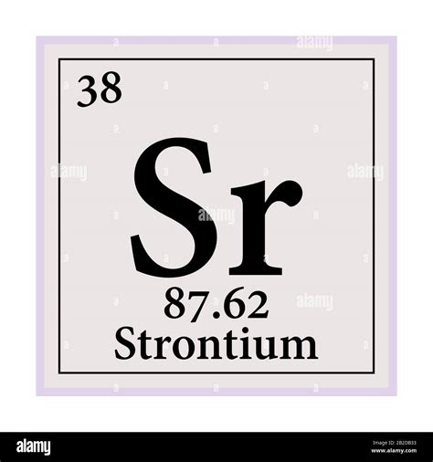 Symbol chemical element strontium hi-res stock photography and images - Alamy