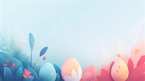 Easter Blue Pink Eggs Powerpoint Background For Free Download - Slidesdocs