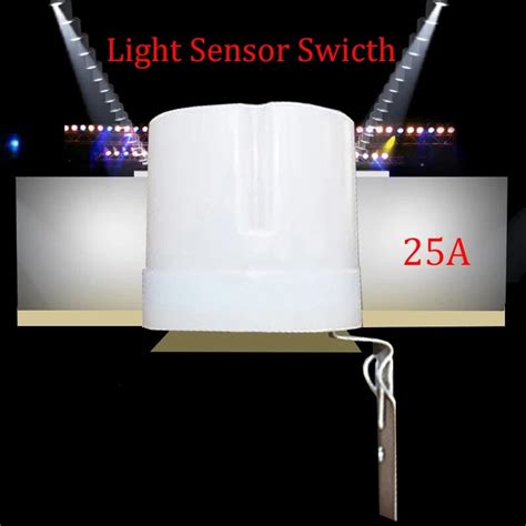 Adjustable AC 220V 25A Automatic Light Sensor Detector Switch ...