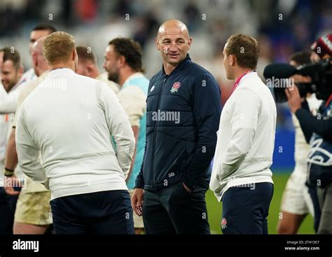 England head coach Steve Borthwick after the Rugby World Cup 2023 bronze final match at the ...