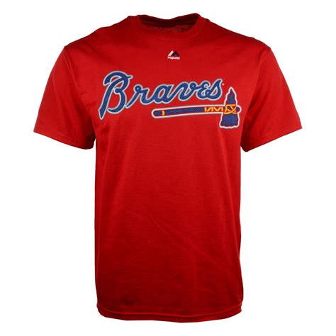 Majestic Men's Short-sleeve Atlanta Braves T-shirt in Red for Men | Lyst