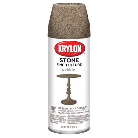 KRYLON K03702000 Spray Paint Fine Stone Texture Pebble 12 oz Pebble