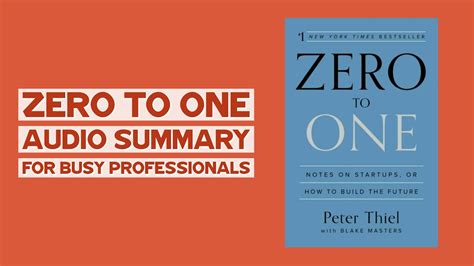 Zero To One - Audiobook Summary - For Busy Professionals - YouTube