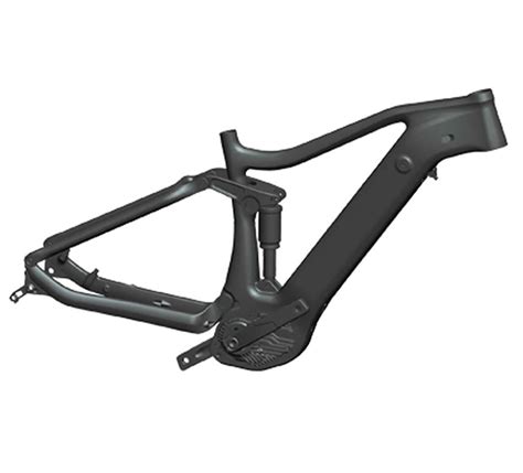 Lightweight Bafang 250W Full Carbon Suspension Ebike Frame - China ...