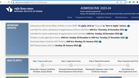 NID admission 2023: Last date to apply with late fee at admissions.nid.edu - Hindustan Times