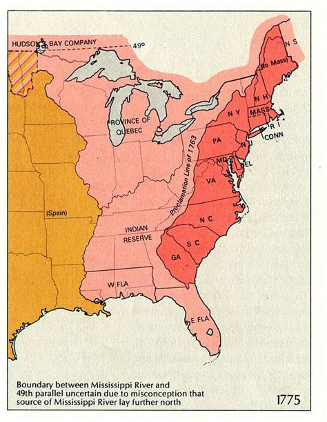 Images of American Political History: Map of territorial growth, 1775. | History geography ...