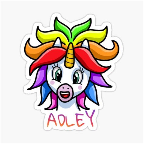 "Youtube A For Adley" Sticker for Sale by Vlaki | Redbubble