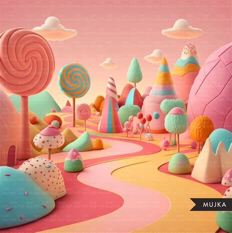 Candy land backgrounds, candy land birthday backdrops, decorations, ca ...