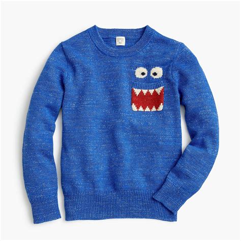 Max the Monster™ boys' cotton crewneck sweater | Crew neck sweater ...