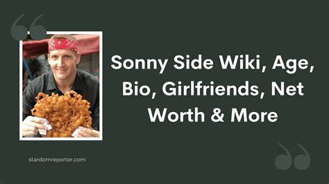 Sonny Side Wiki, Age, Bio, Girlfriends, Net Worth & More