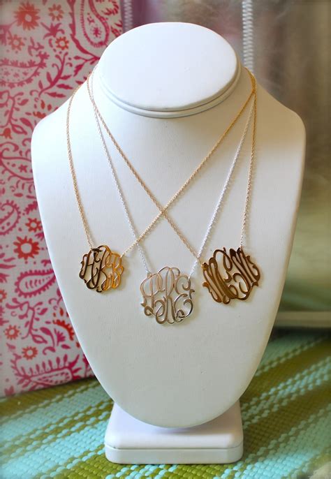 Monogram Jewelry For The Bride And Bridesmaids - Rustic Wedding Chic